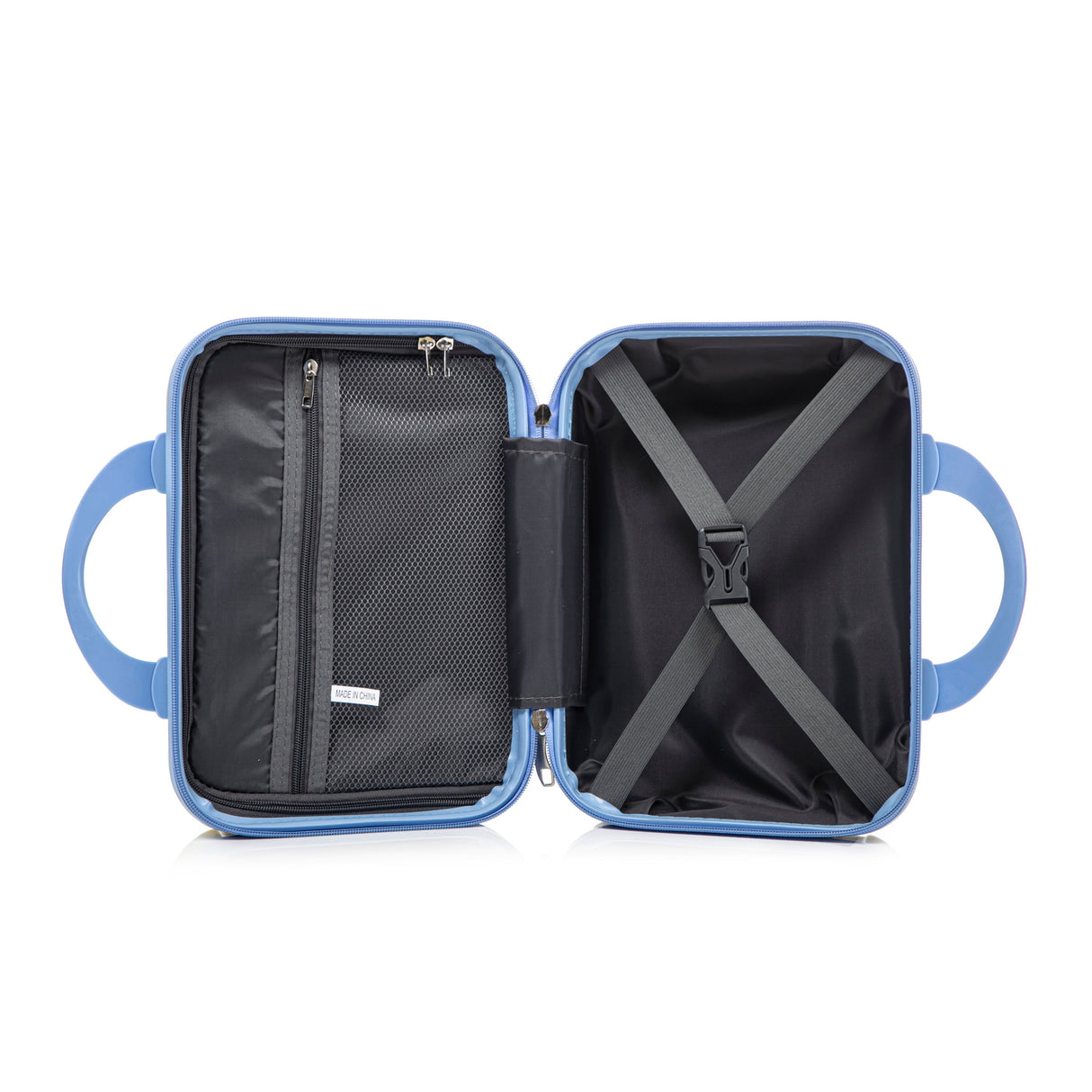 14'/20' 2-Piece PC Spinner Wheel Luggage Set in Gradient Blue and Yellow