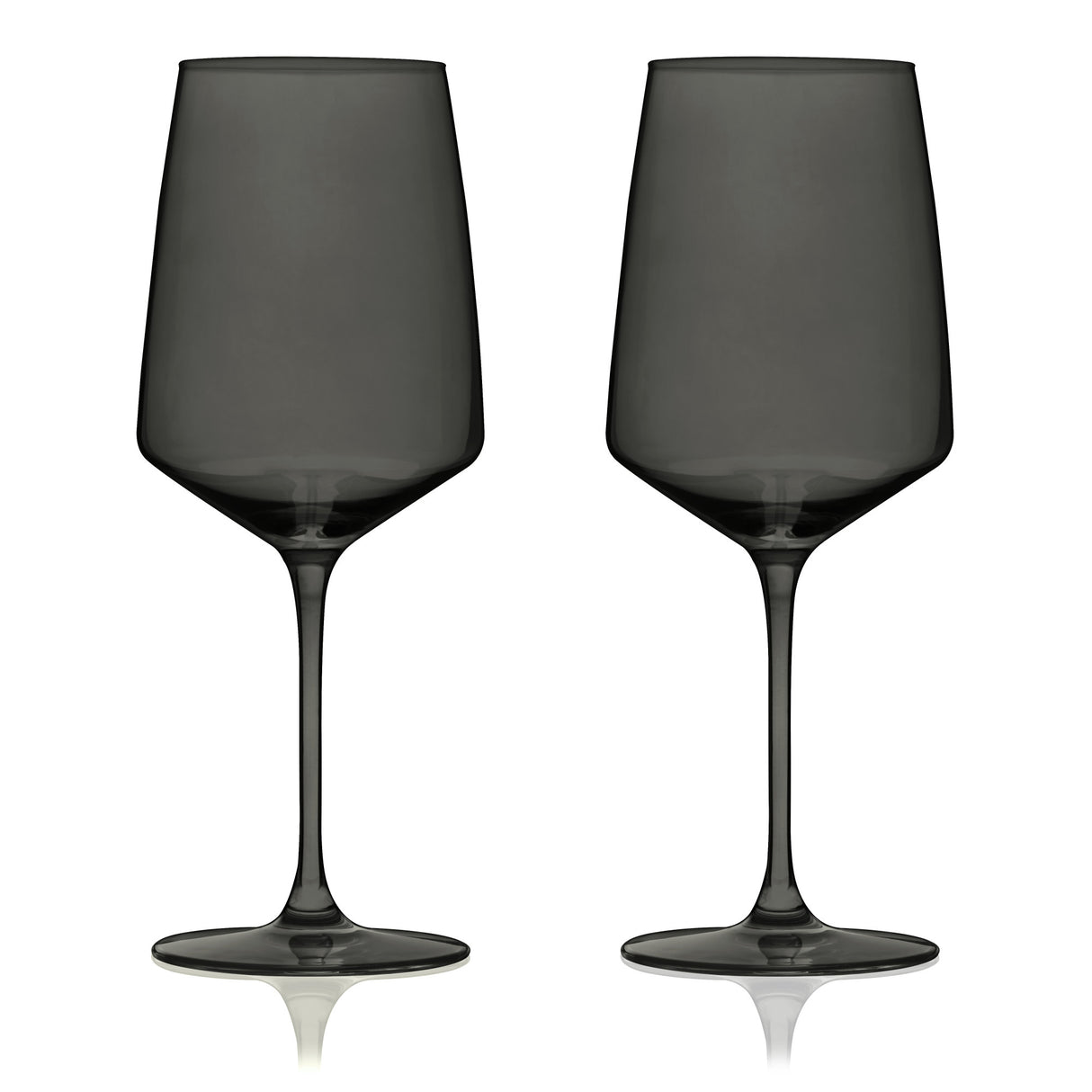 Reserve Nouveau Crystal Wine Glasses in Smoke Viski®