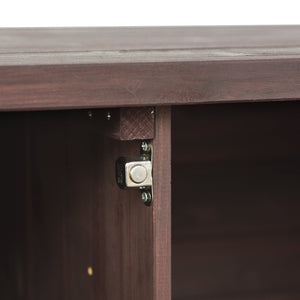 K&K Outdoor Kitchen Island, Rolling Bar Cart & Storage Cabinet