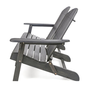 Outdoor Adirondack Rocking Loveseat With Hand Crafted Details