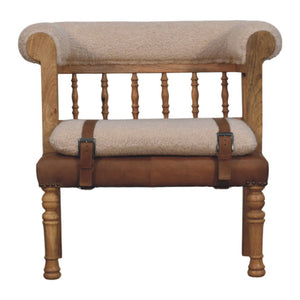 Strapped Hallway Bench