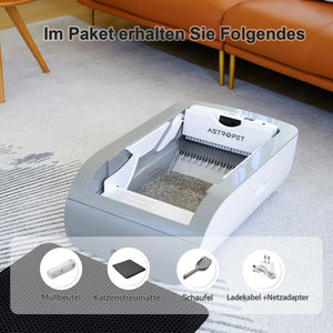 Smart Cat Litter Box with Wide Opening