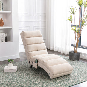 Massage Chaise Lounge Indoor With Remote Control, Ergonomic Electric Massage Lounger