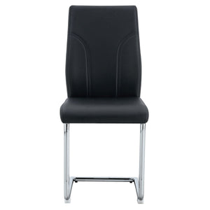 Modern Dining Chairs with High Backrest and Sturdy Legs