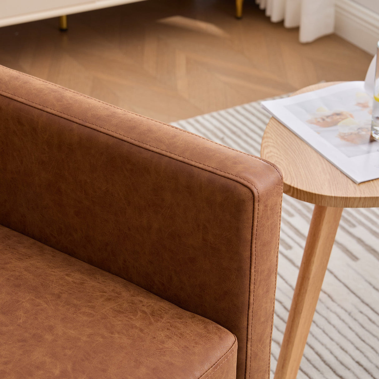 Thornfield Upholstered Square Swivel Accent Chair