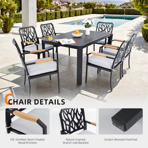 7-PC Outdoor Patio Aluminum Furniture Set