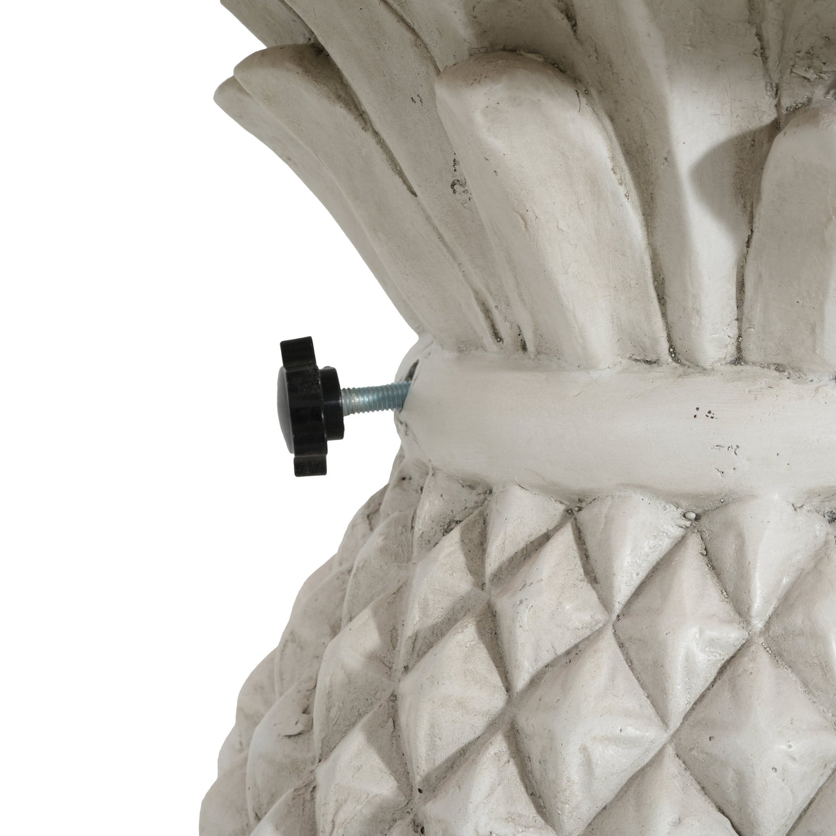 Lillian Outdoor Pineapple-Shaped Magnesium Oxide Umbrella Base