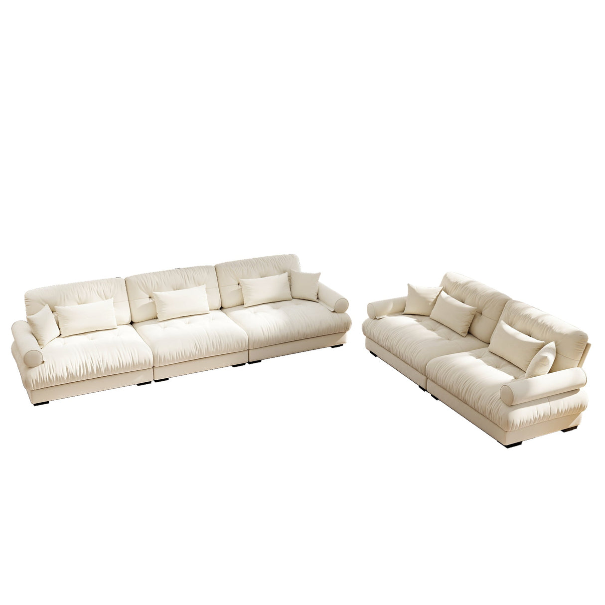 Modular Velvet Sofa Set