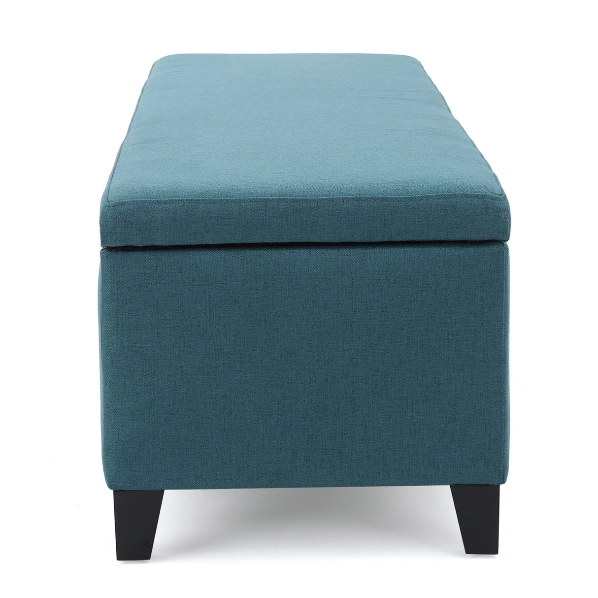 Contemporary Storage Ottoman Bench With Upholstery