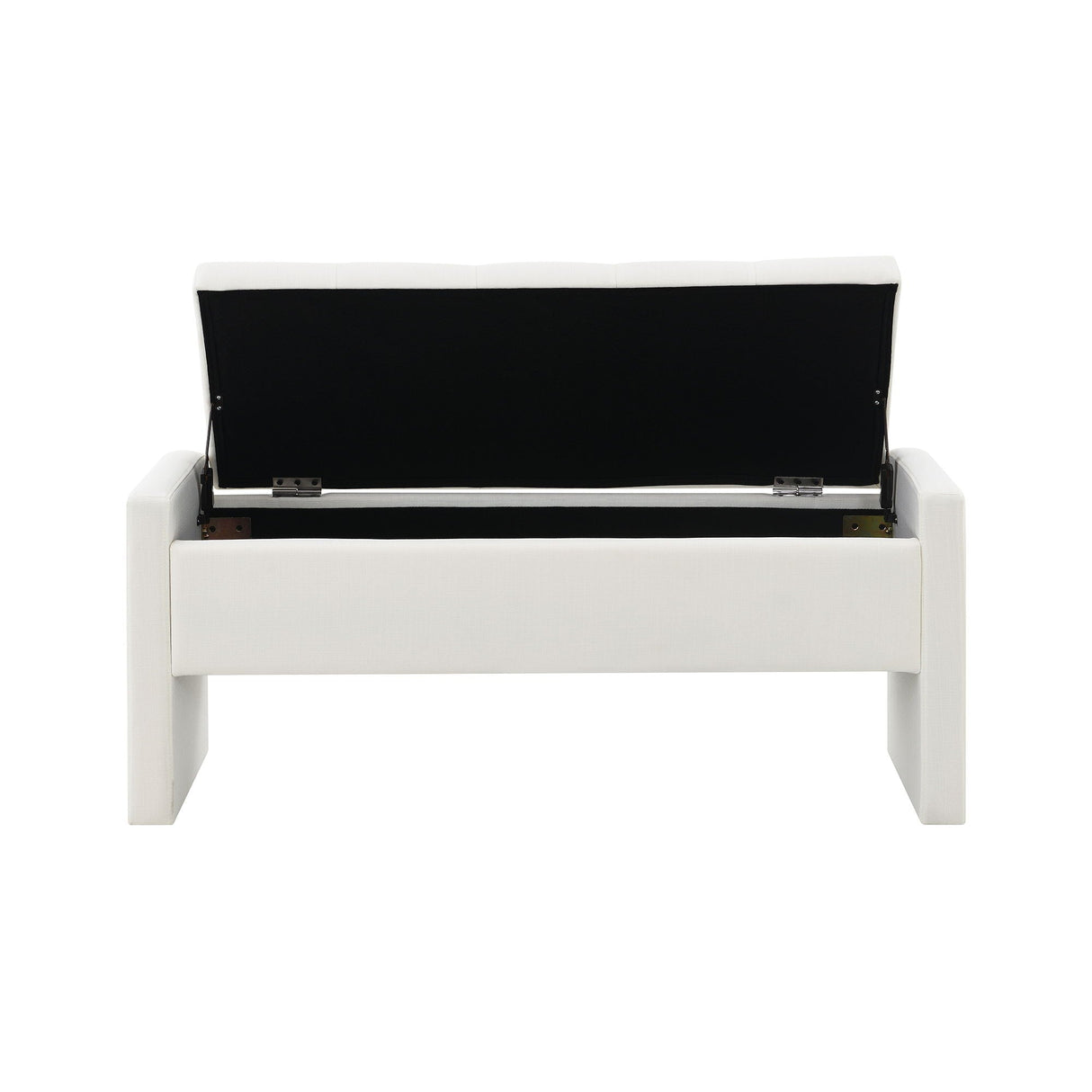 Modern Upholstered Large Bed End Bench With Storage