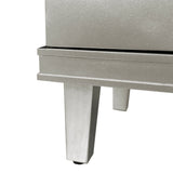 Champagne 4-Door Cabinet with Adjustable Shelves