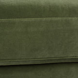 Alana lawson three-cushion tightback sofa, olive green performance velvet