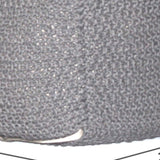 Semi Rounded Pouf Cable Knitted Perfect Seating