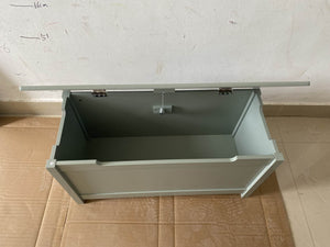 Kids Wooden Toy Box Storage with Safety Hinged Lid for Ages 2+ (Sage)