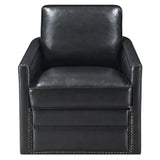 Leather Modern Swivel Accent Chair