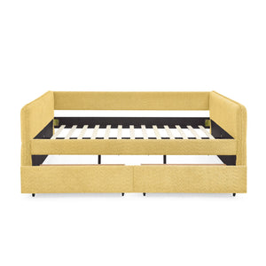 Upholstered Daybed & 2 Drawers