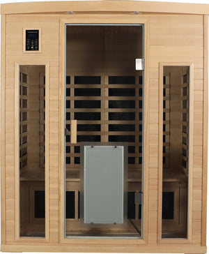 Low EMF Three person Far infrared sauna room (Front & Rear)