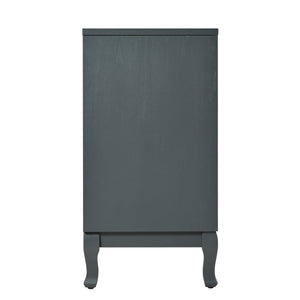 Retro Industrial Grey 4-Door Sideboard