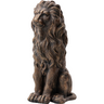20.5" Lion Statue - Resin Outdoor Guardian Sculpture