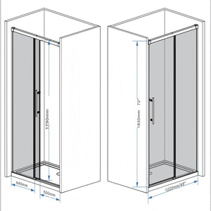 Frameless Single Sliding Shower Door
