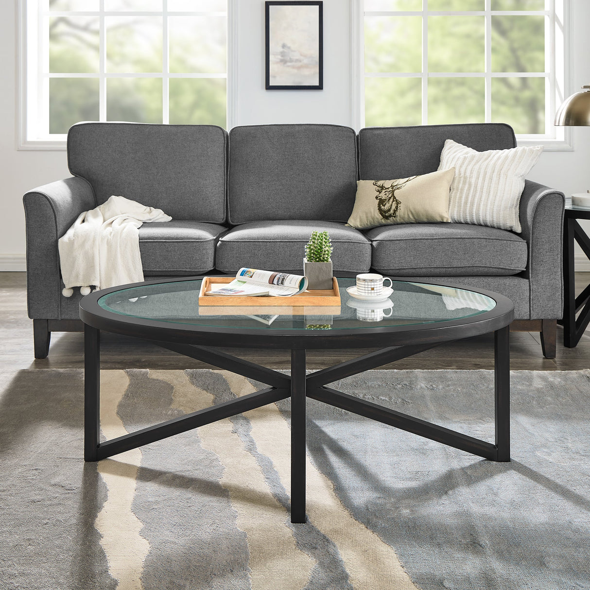 Modern Simple Glass Coffee Table