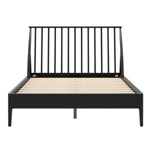 Bohemian Platform Bed With Tall Headboard
