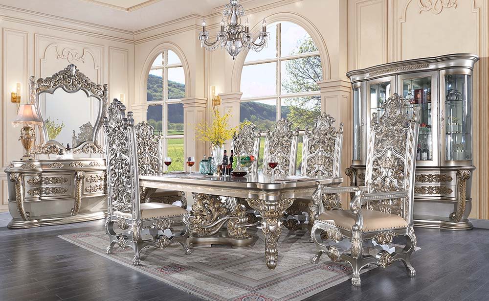 Danae - Dining Table - Champagne & Gold