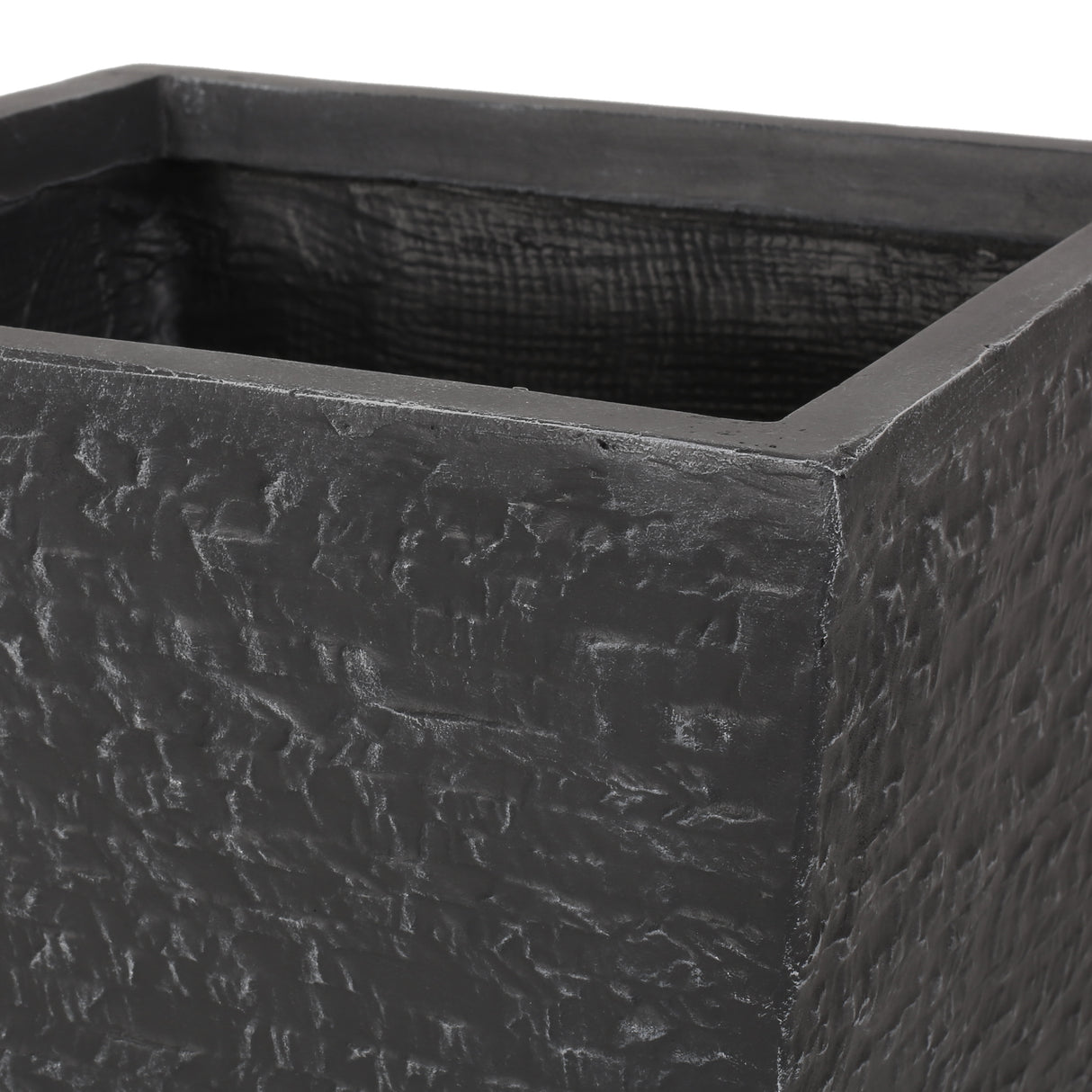 Classic gray magnesium oxide planter