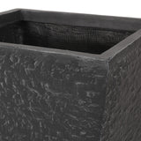 Classic gray magnesium oxide planter