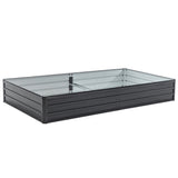 Galvanized Raised Garden Beds Outdoor 8×4×1 Ft Planter