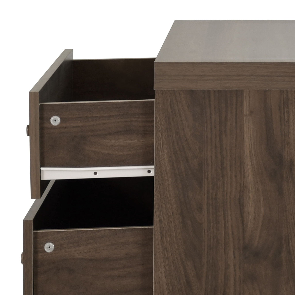 Farhart - Mid Century Modern 4 Drawer Dresser - Walnut