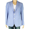 Mens Chambray Long Two-Button Sport Coat