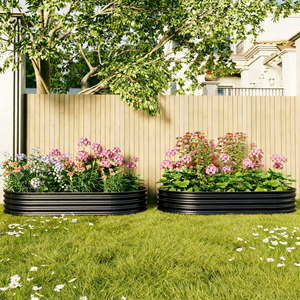 Galvanized Raised Garden Bed 8x4x1ft