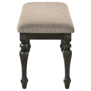 Kavita - Upholstered Dining Bench - Charcoal
