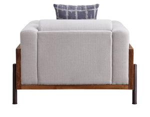 Pelton - Chair With Pillow - Fabric & Walnut