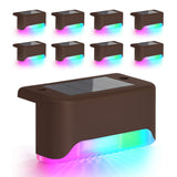 8-Pack Solar LED Deck & Step Lights