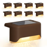 8-Pack Solar LED Deck & Step Lights