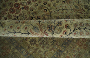 Traditional Persian Camel And Brown Hand Knotted Wool Area Rug