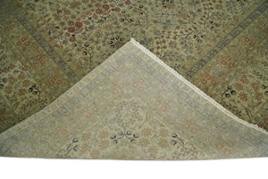 Traditional Persian Camel And Brown Hand Knotted Wool Area Rug