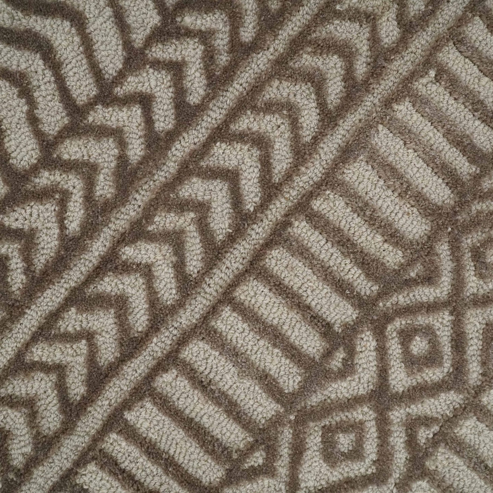 8x10 Hand Tufted Ivory and Bronze Stripes Pattern Rug Multi Size Living Room and Bedroom Rug | TRD6530810S