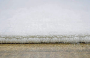 Modern Solid Design Silver Hand Loom Viscose 5x8 Area Rug