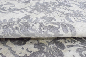 Ivory Hand Loom Modern Style Wool 8x10 Area Rug