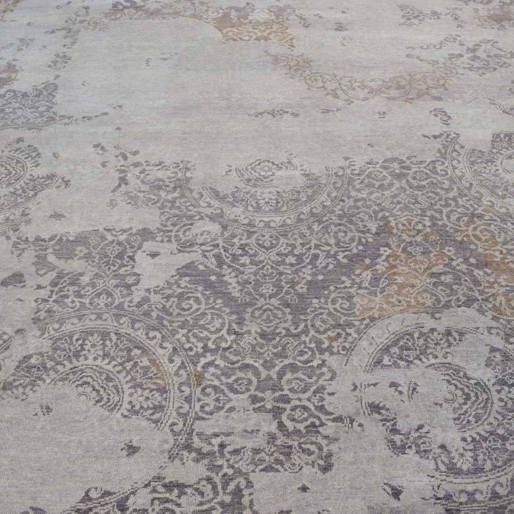 Brown Traditional Style Hand Knotted Wool 8x10 Area Rug