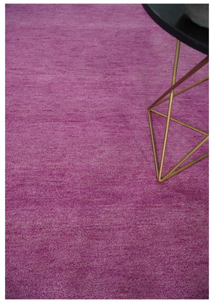 8x10 Solid Purple Woolen Hand Tufted wool area Rug
