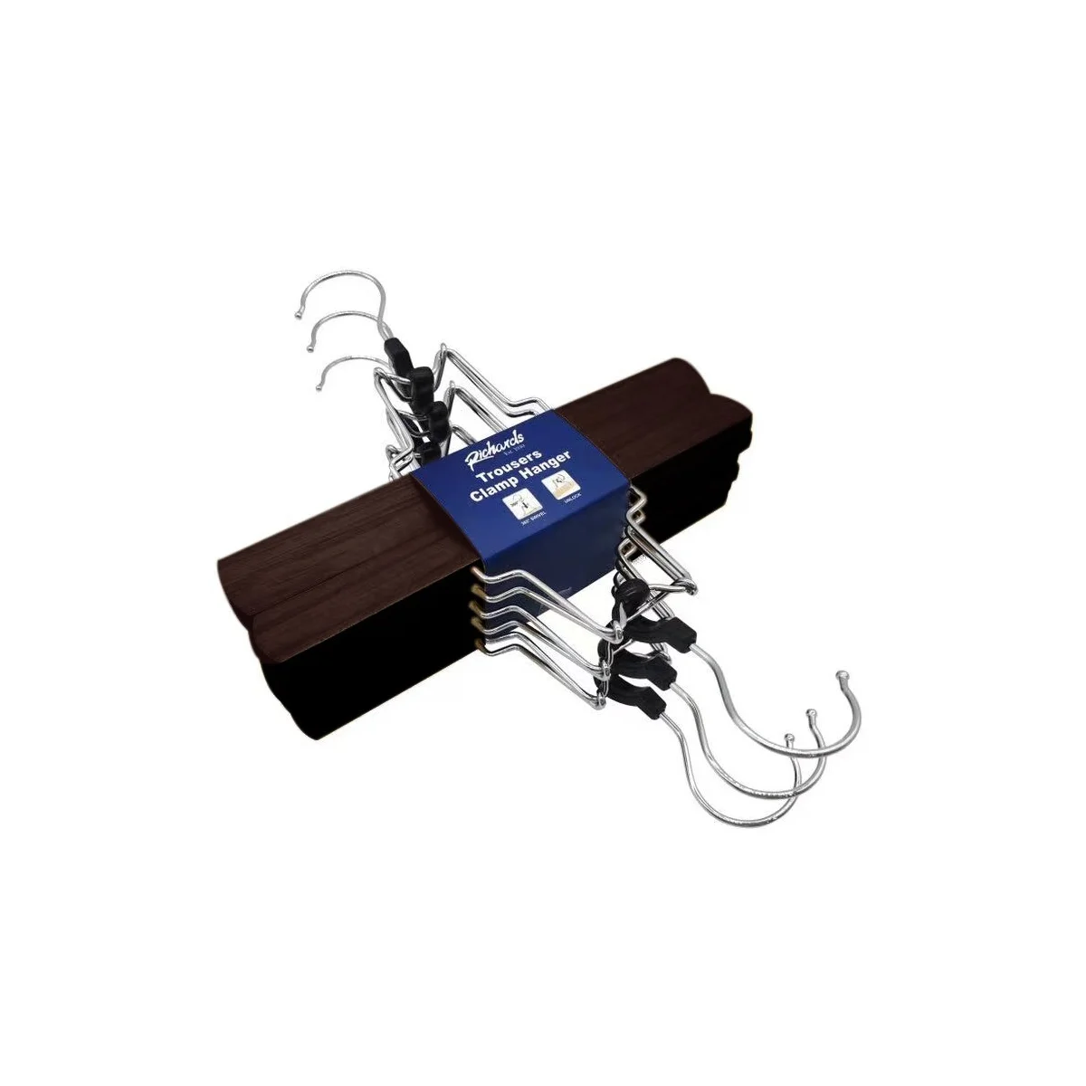 Set of 6 Trouser Clamp Hangers