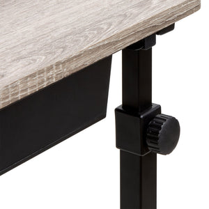 Adjustable Overbed Bedside Table with Wheels
