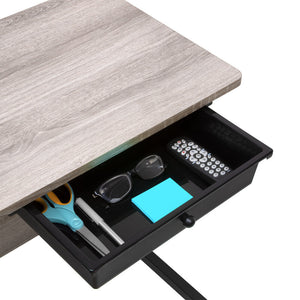 Adjustable Overbed Bedside Table with Wheels