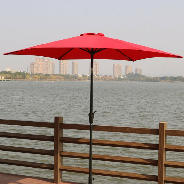 9'-pole-umbrella-with-carry-bag,-red-Umbrellas-&-Sunshades