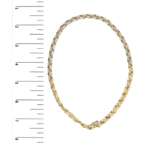 10K Yellow Gold 1 cttw Diamond Riviera Statement Pendant Necklace (J-K, I2-I3)