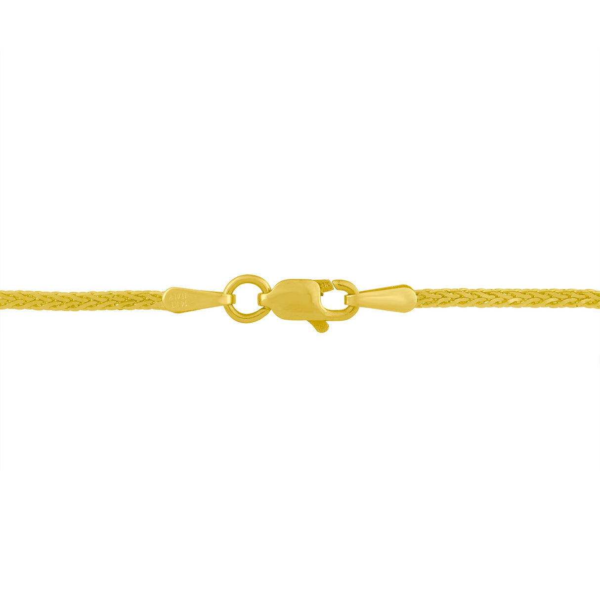 14K Yellow and White Gold 2.0 Cttw Princess Cut Diamond Flared and X-Station V Shaped 18â€ Franco Chain Statement Necklace (H-I Color, SI2-I1 Clarity)